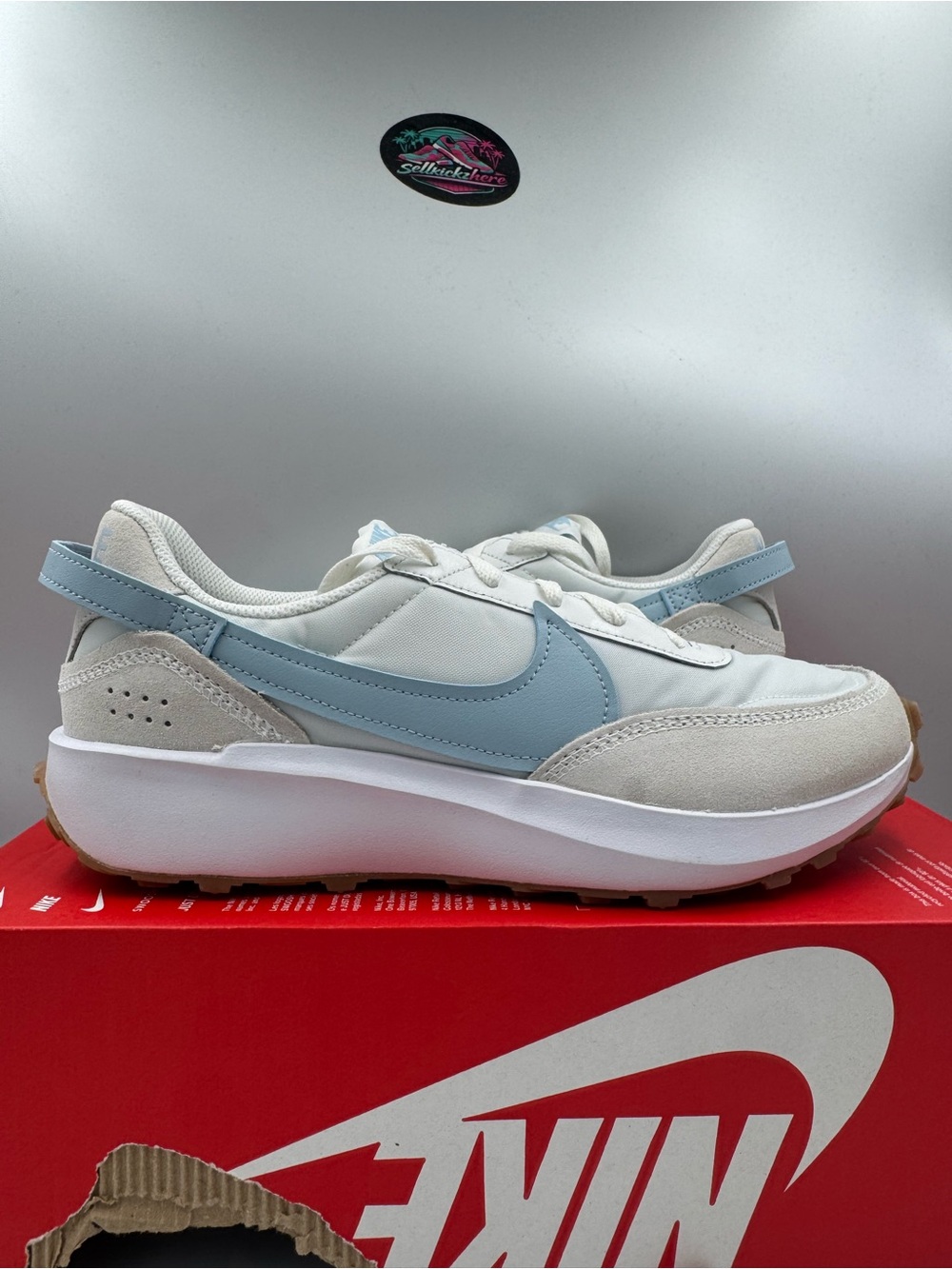 Nike Waffle Debut Platinum Tint Light Armory Blue BRAND NEW Size 10 Women